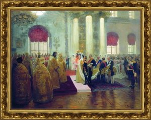 Венчание Николая Александровича и Александры Фёдоровны. 1894