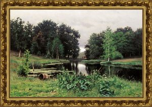 Пейзаж с прудом. 1887