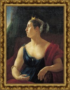 Портрет Екатерины Семёновны Семёновой в роли Клеопатры.