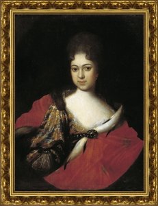 Портрет царевны Прасковьи Ивановны, племянницы Петра I. 1714