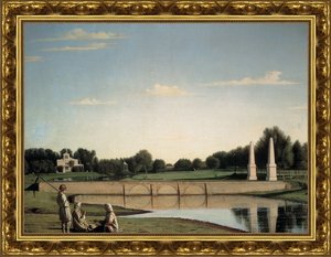 Вид на плотину в усадьбе Спасское Тамбовской губернии. 1840