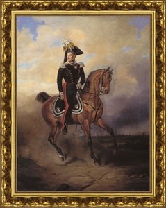 Портрет императора Николая I на коне. 1840