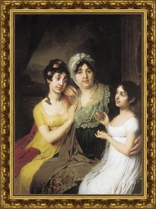 Портрет графини Анны Ивановны Безбородко с дочерьми Любовью и Клеопатрой. 1803