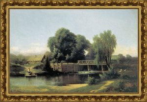 У плотины. 1864