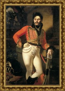 Портрет лейб-гусарского полковника Евграфа Владимировича Давыдова. 1809