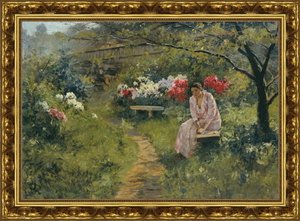 В саду. 1900