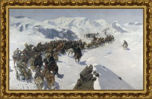 Переход князя Аргутинского через Кавказский хребет. 1892