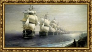 Смотр Черноморского флота в 1849 году.