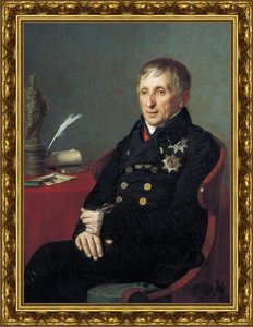 Портрет президента Академии художеств Алексея Николаевича Оленина. 1824